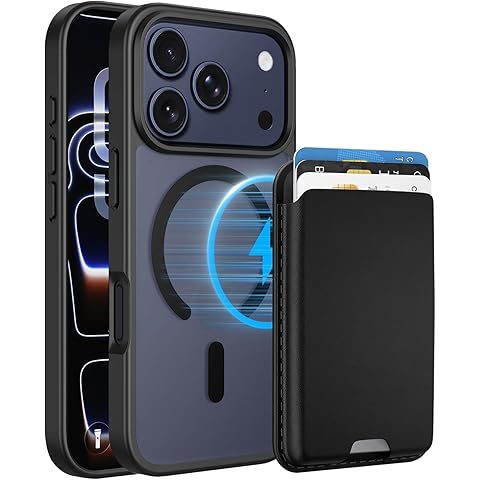 Magnetic for iPhone 17 Pro Case (Compatible with MagSafe) with Detachable Wallet & ...