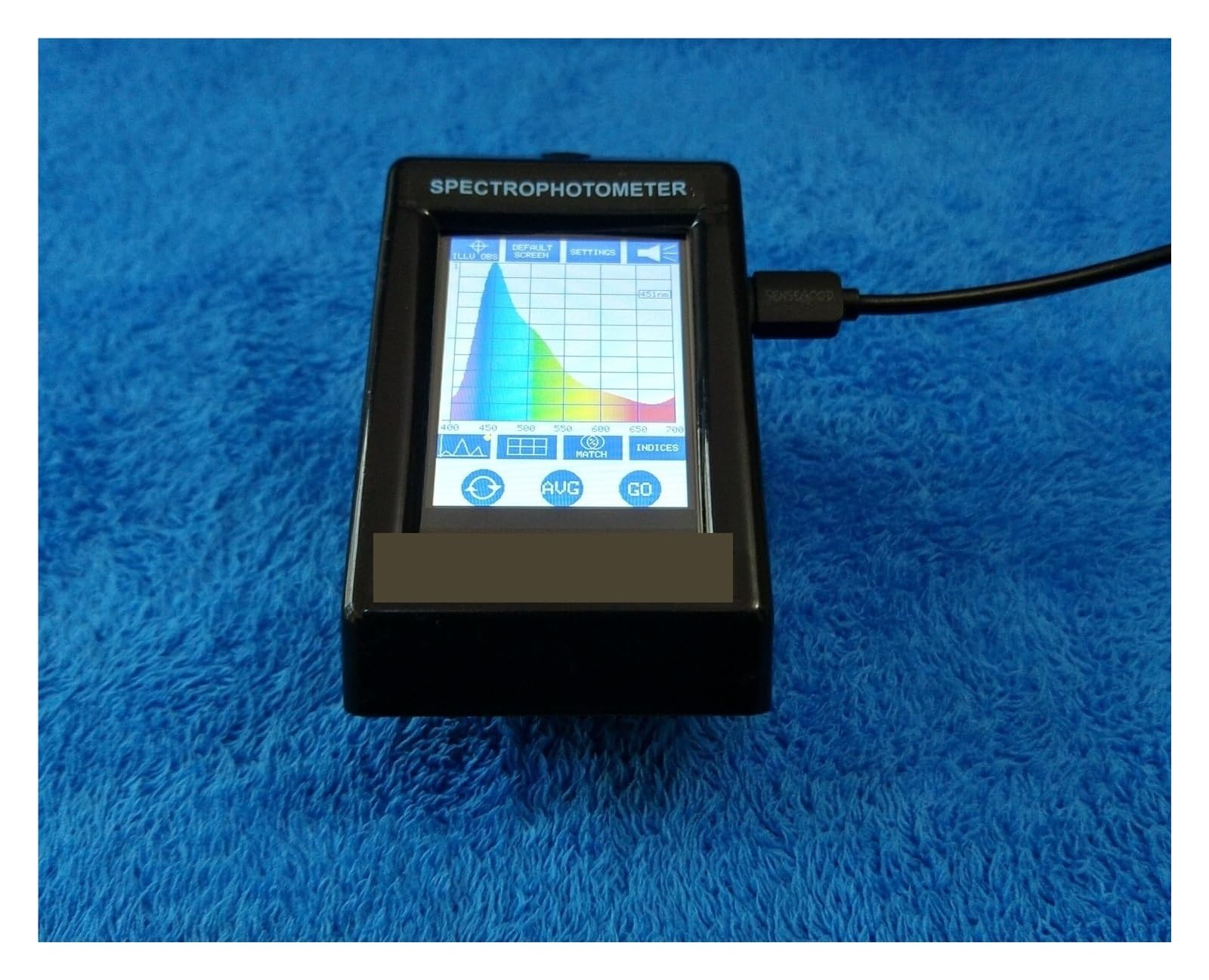 Tragbares Tragbares Spektralfotometer, Kolorimeter, LED-Lichtquelle, Hochbestimmende Farbübereinstimmung