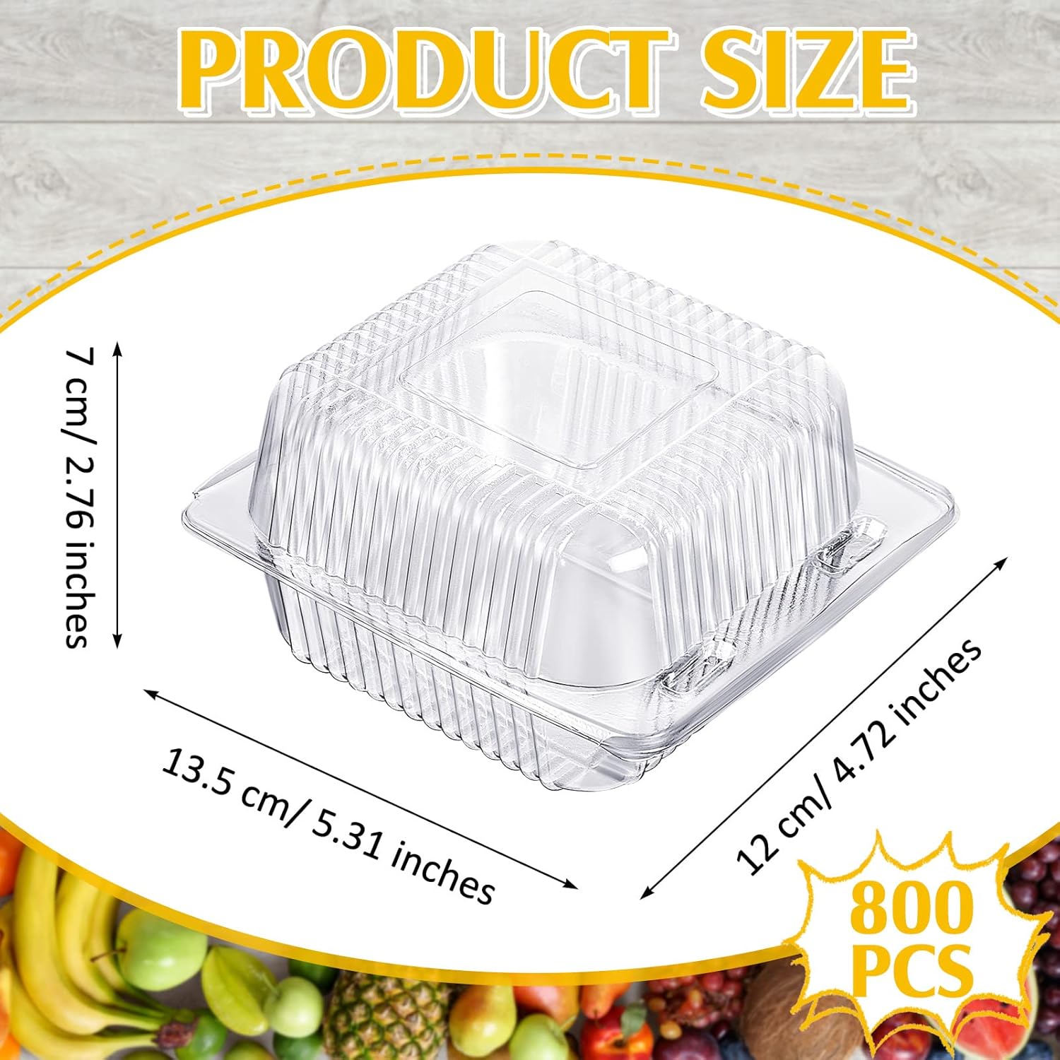 Buy Maitys 800 Pcs Clamshell Food Containers Clear Plastic Take Out