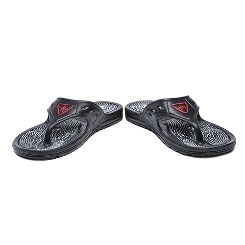 Unistar Acupressure Slippers; GH-01 for Pain Relief Black