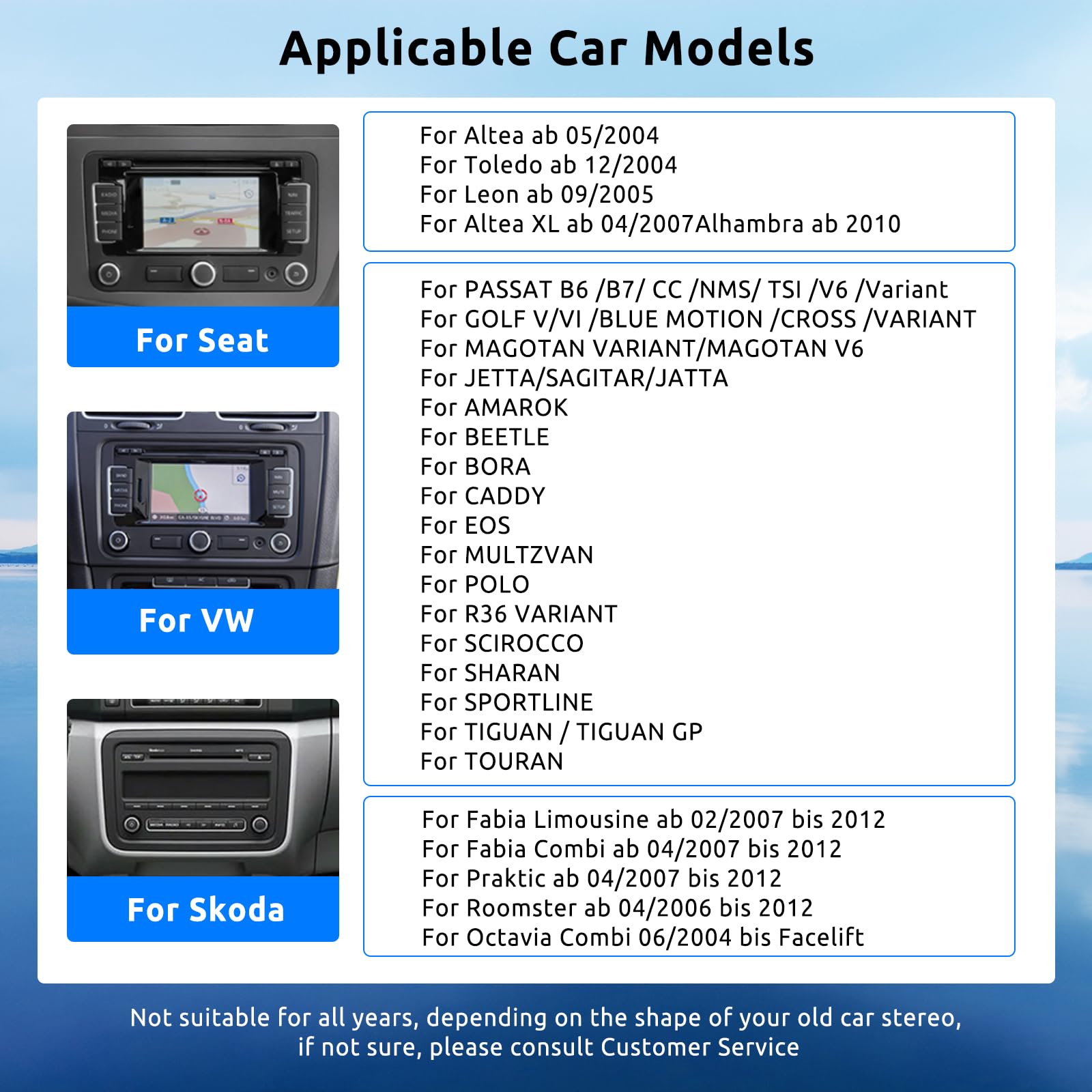 2G+64G Autoradio per VW Golf 5 6 Passat Jetta Caddy EOS T5 Tiguan Touran CC Polo con Carplay Android Auto Wireless, 9" Schermo Tattile Stereo Auto co Bluetooth GPS Wi-Fi FM RDS Mirror Link Retrocamera