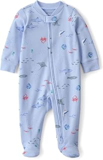Carter's 2-Way Zip Sleep & Play Pajama Baby Boy | 100% Cotton One-Piece Nightwear | Sea Animal Print with Soft Breathable ... Price In India