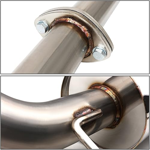 Miniatura 3 de DNA MOTORING Sistema de escape CBE-AI90 Silenciador CatBack compatible con Acura Integra 90-93