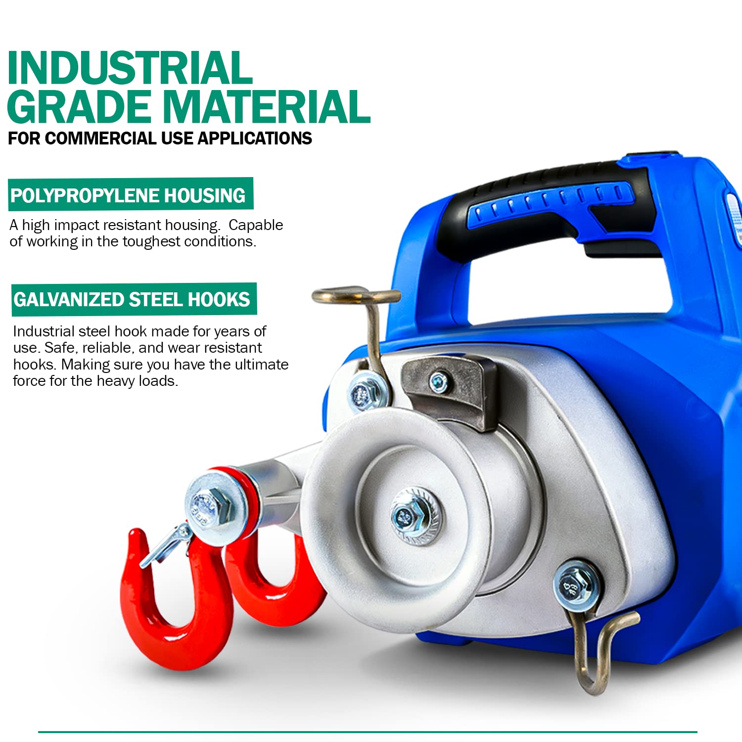 Landworks Electric Towing Capstan Winch Hoist Portable Cordless