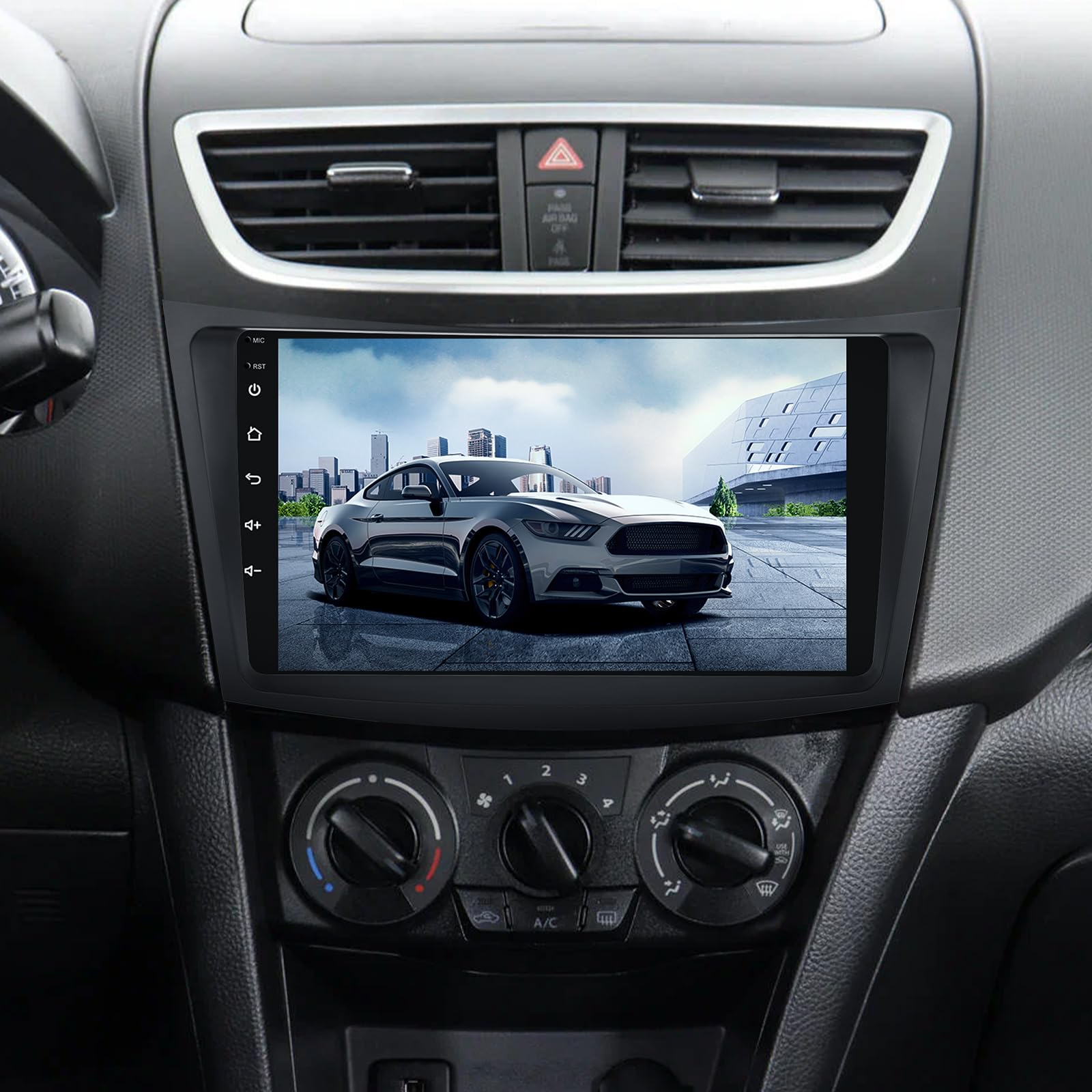 5G WiFi 4+64G Android Radio dla Suzuki Swift 2011-2017 Bezprzewodowe Carplay Android Auto, 9-calowy IPS Ekran z Nawigacją Bluetooth 5.0 FM/RDS SWC Kamera Cofania