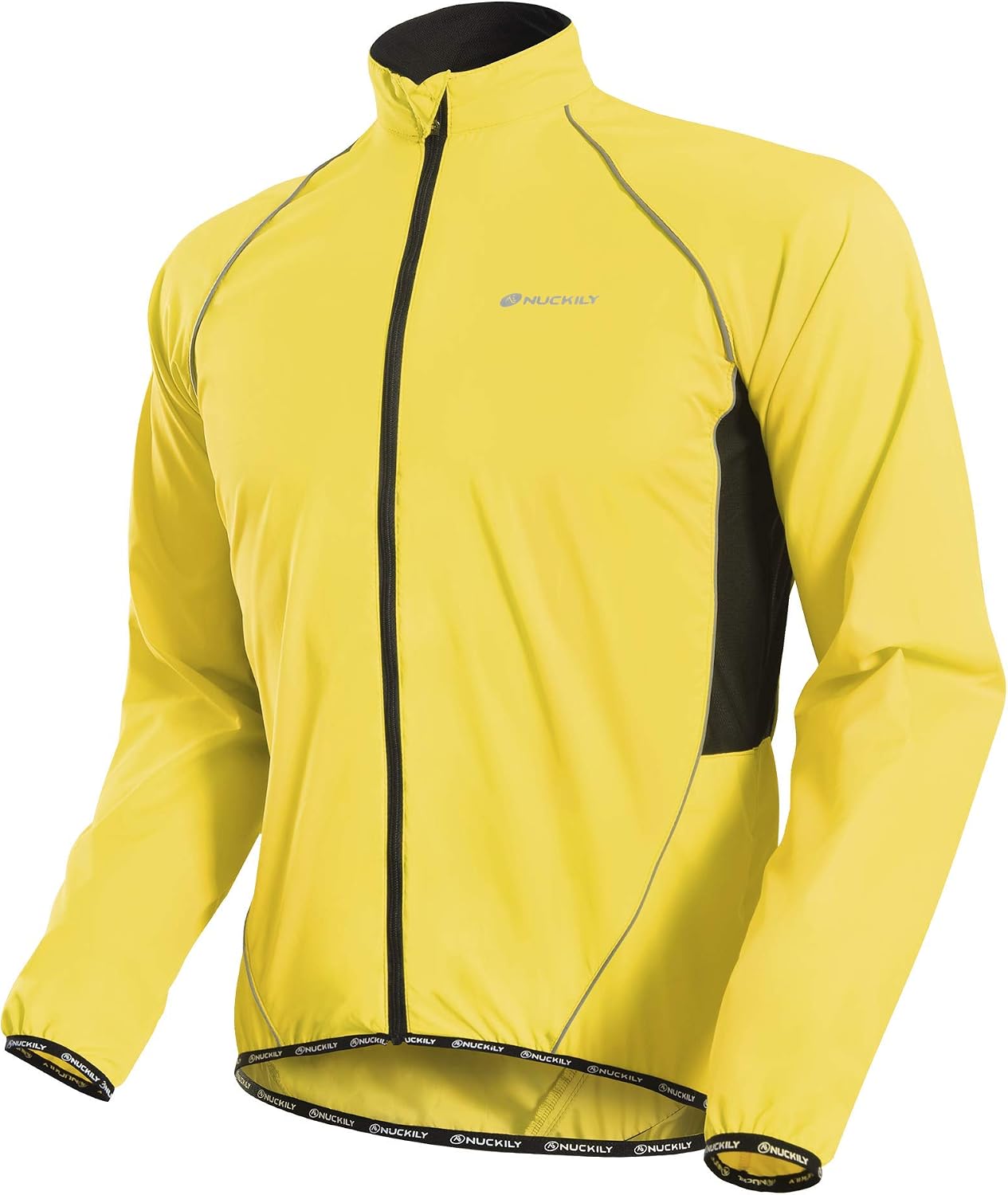 Veste Cyclisme Multifonction NUCKILY - Coupe-Vent Imperméable Respirante Réfléchissante