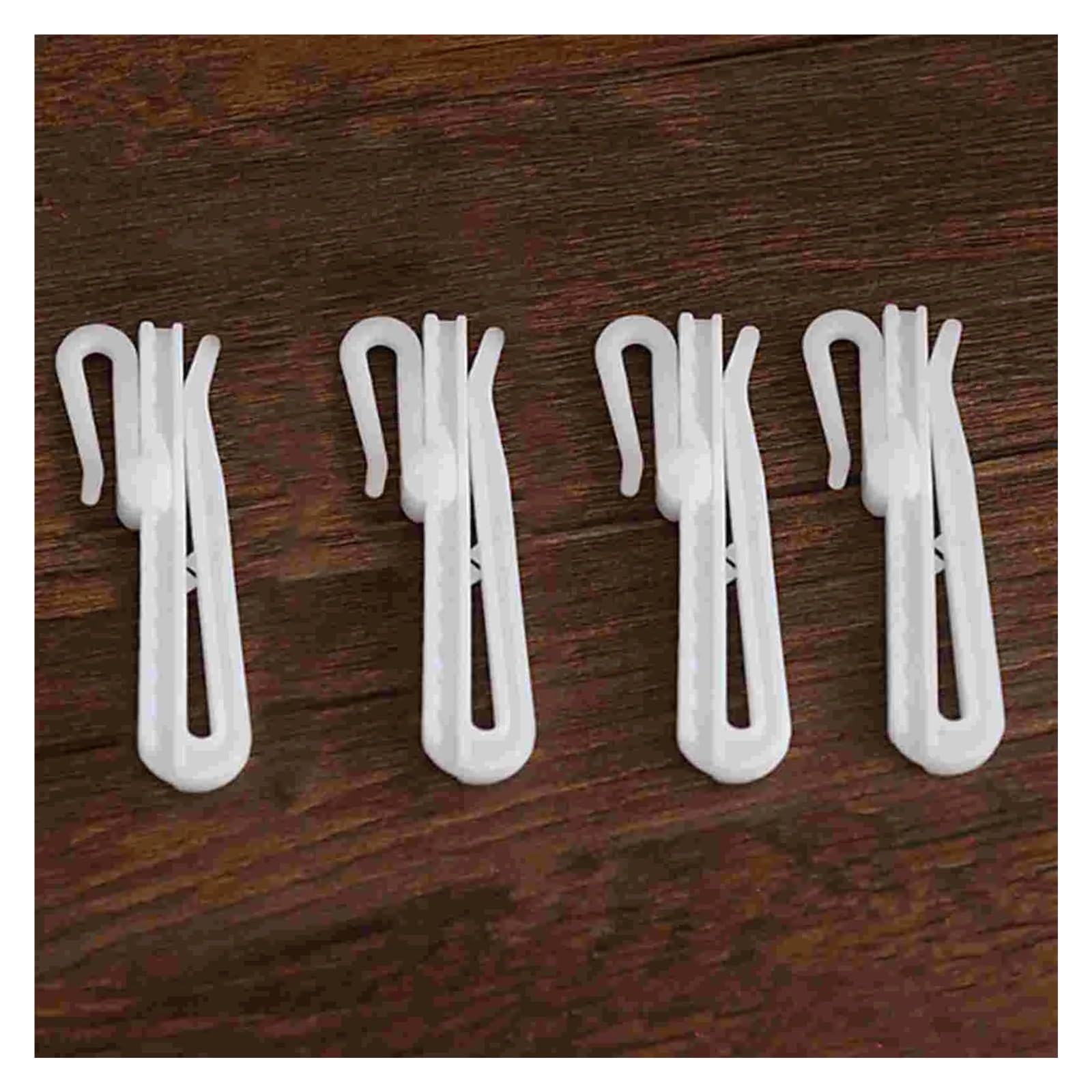 Ganci for Tende da Doccia Regolabili da 100 Pezzi Ganci for Tende da Doccia in plastica Gancio for tendaggi wanglan