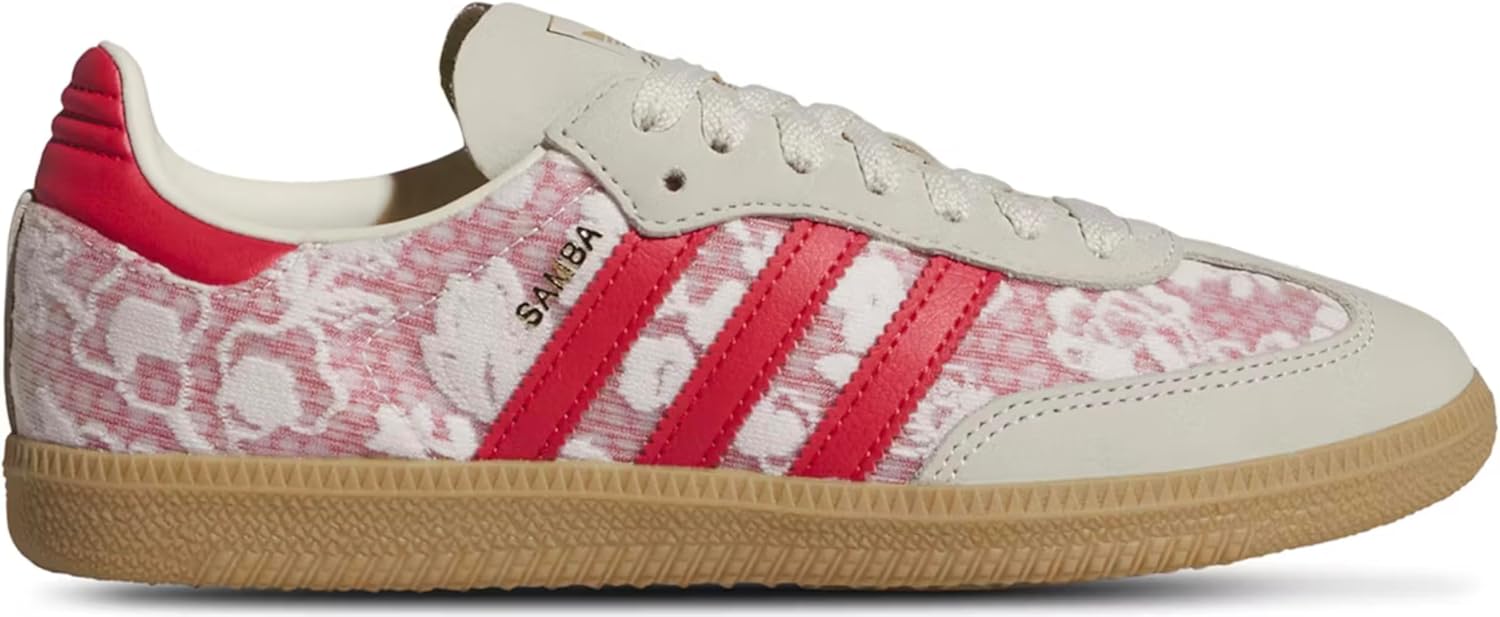 adidas Samba OG Womens Sneaker (Liberty London Better Scarlet, 7.5)