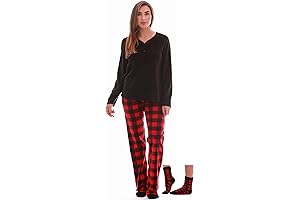 Just Love Womens Ultra-Soft Pajama Pant Set with Matching Socks