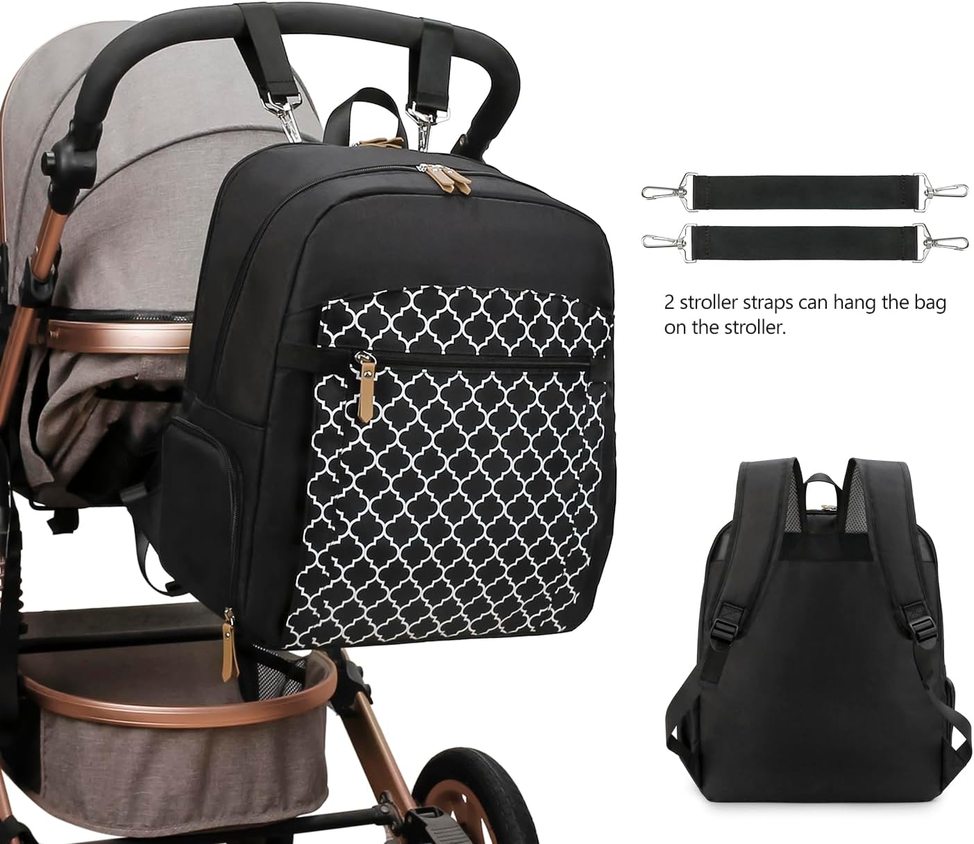 Breast Pump Backpack for Spectra S1,S2 for Working Moms - Diaper Bag Backpack With Laptop Sleeve, Large Capcity for Outdoor Travel (Black)