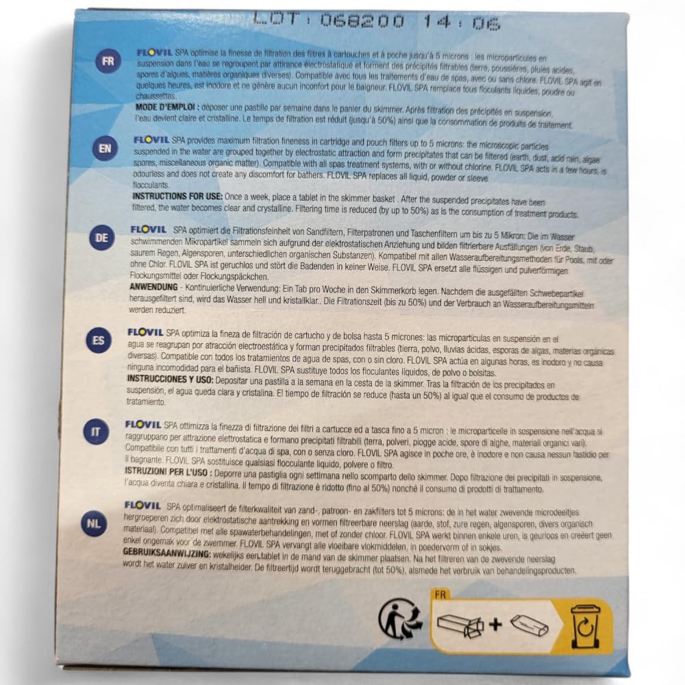 md9292 produit Schiarente Ultra concentré pour l'eau de Spa, blanc