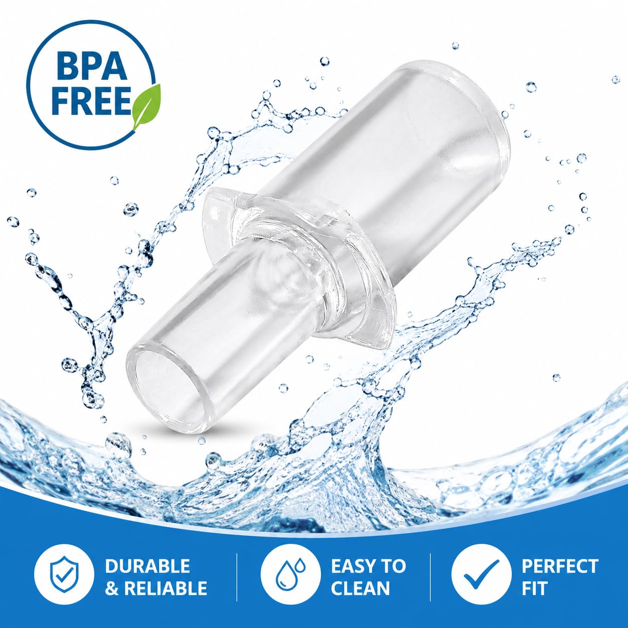 300 boquillas para alcoholímetro AF*-33, ACE*A, Q, One Black, X, DA*7100, tubos de soplado desechables de repuesto | Accesorios de boquilla universal de alta precisión | Paquete individual portátil |