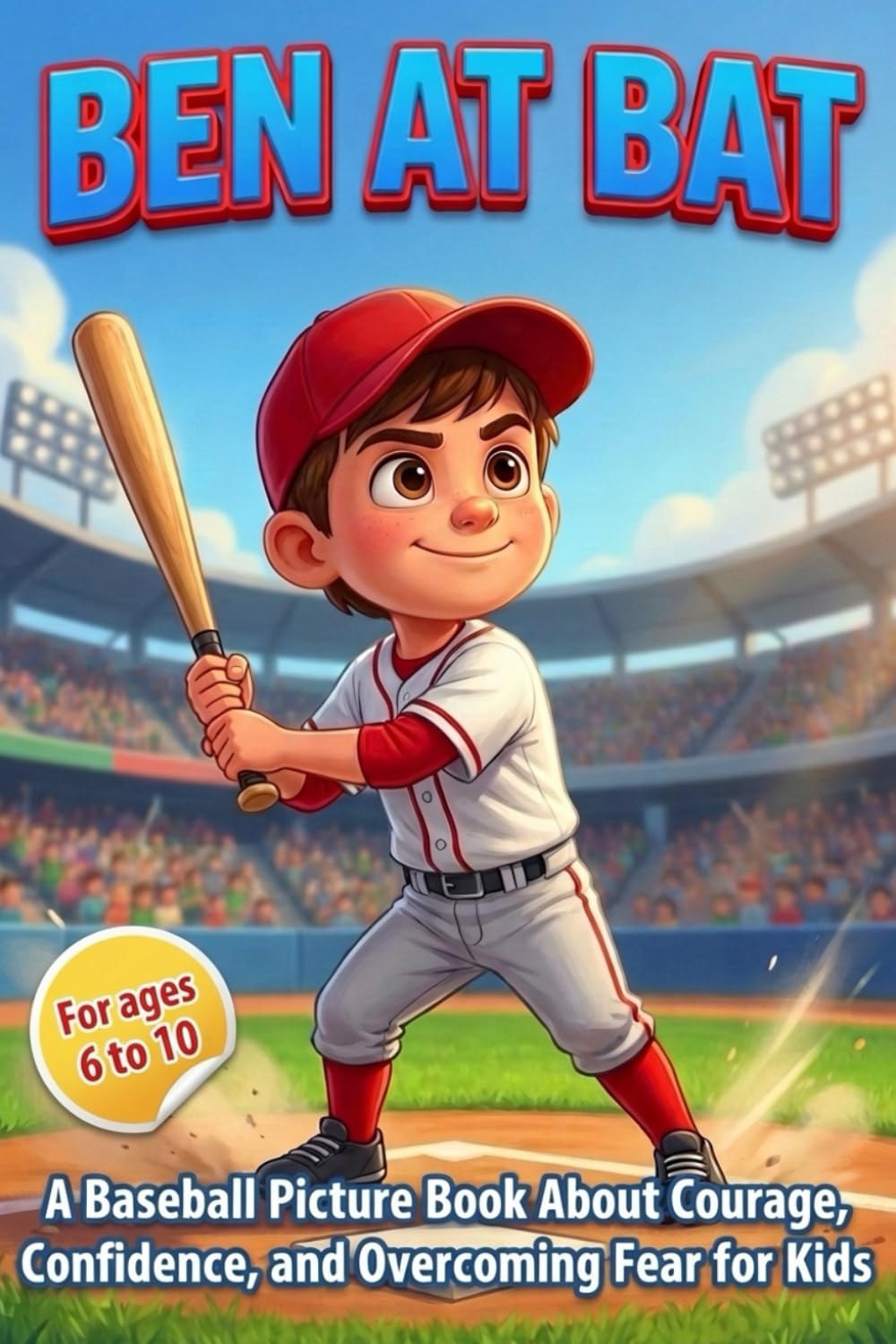 Ben at Bat: A Baseball Picture Book About Courage, Confidence, and Overcoming Fear for Kids