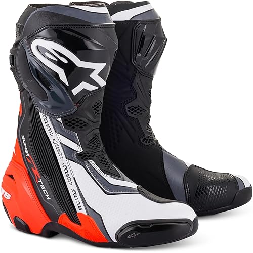 Alpinestars Supertech R Motocycle Racing Boots, CE-Certified High-Performance