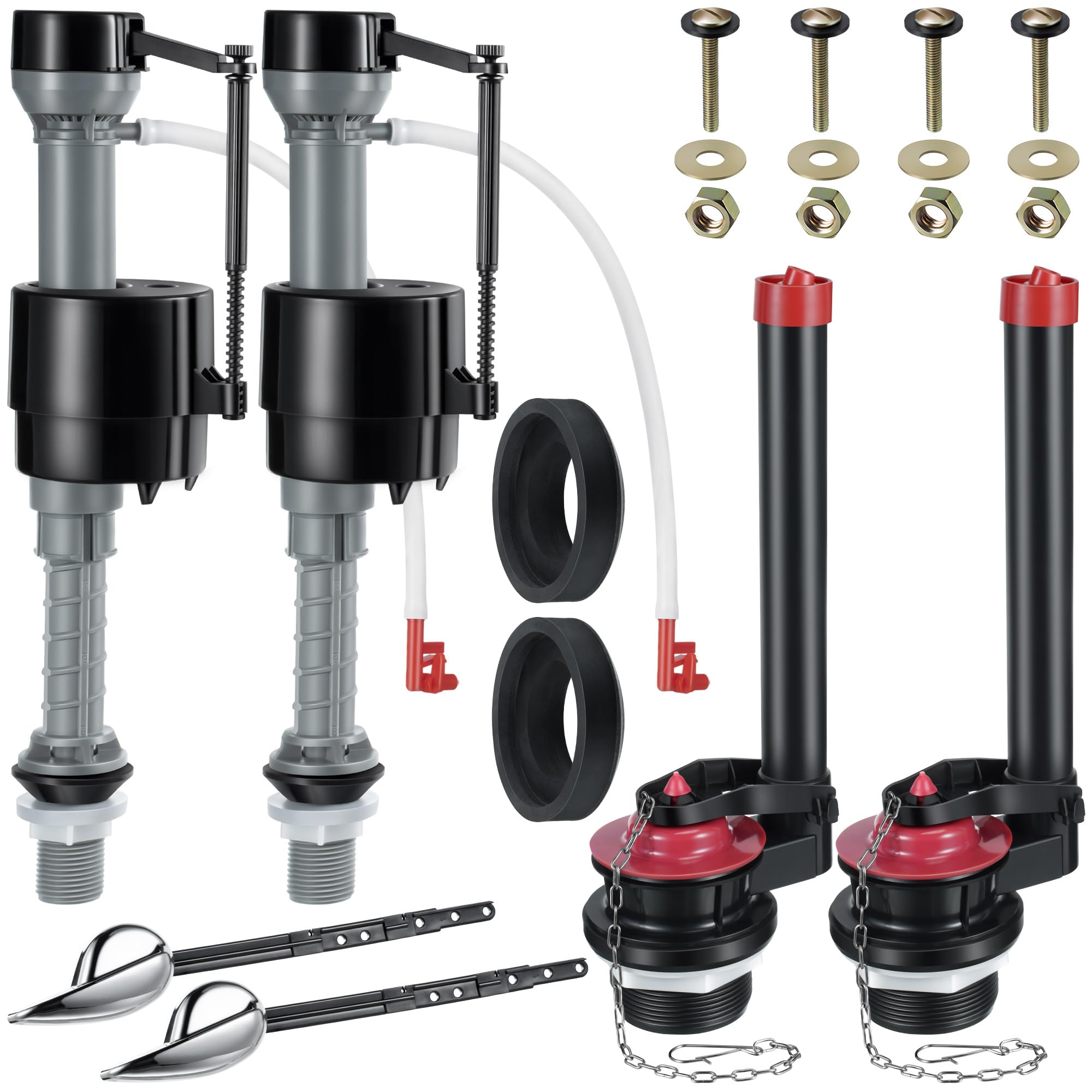 Saillong Toilet Fill Valve Replacement Kit and Toilet Flush Valve