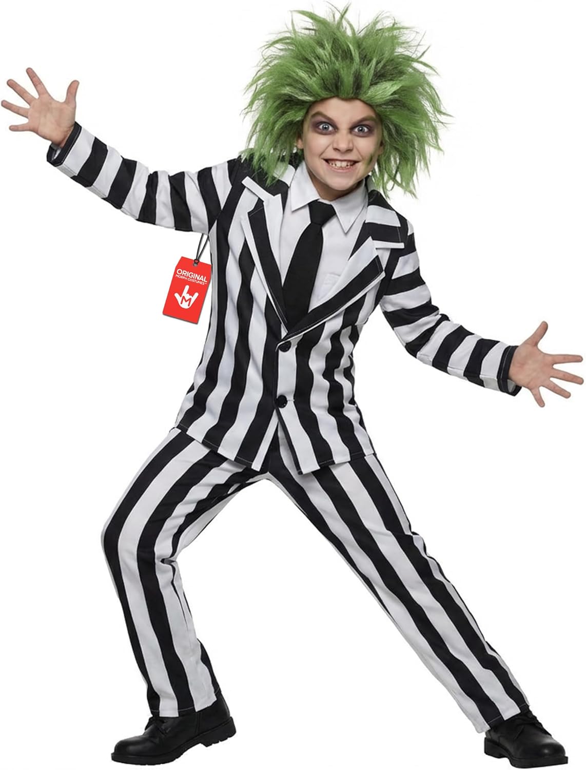 Morph Kids Black And White Striped Suit Costume Halloween Costume For Boys Halloween Costume