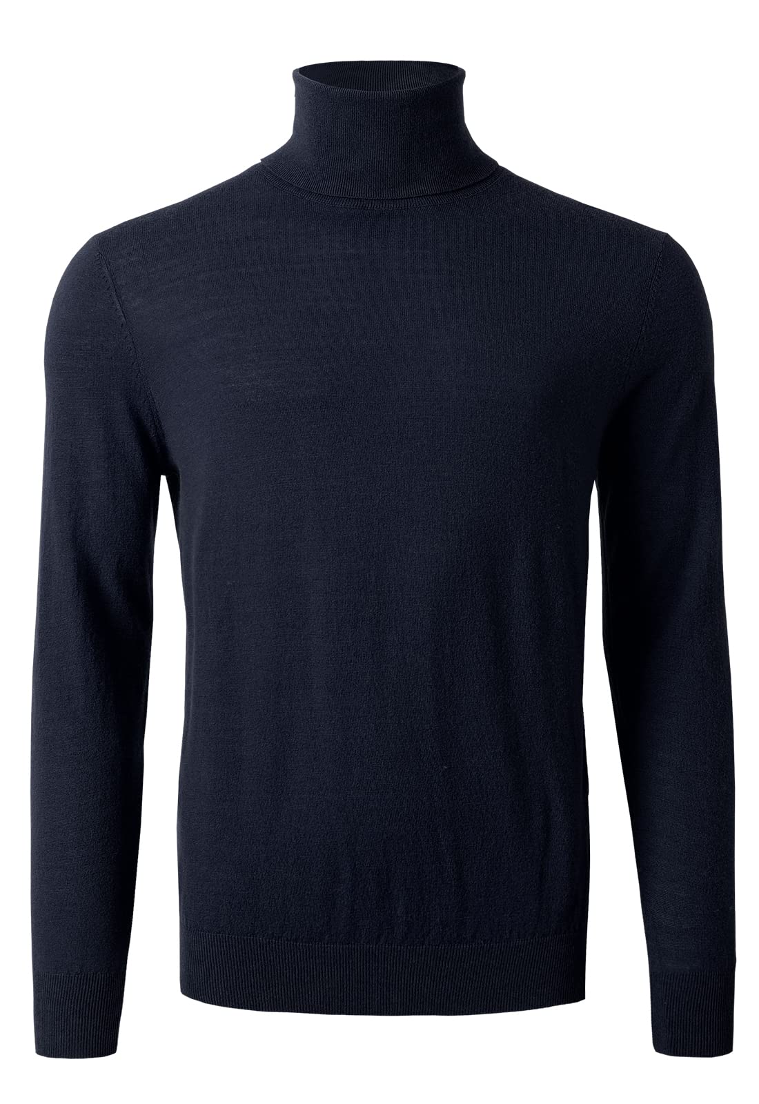 Maglione da uomo in lana merino a collo alto autunno caldo lavorato a maglia