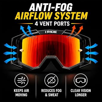 I RIDE Airtime Motocross Goggles