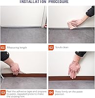 Vista 5 de TAROSE Burlete de aislamiento térmico, 33 pies, cinta adhesiva de silicona (transparente, 1.49 pulgadas) para puerta, ventana, puerta de ducha