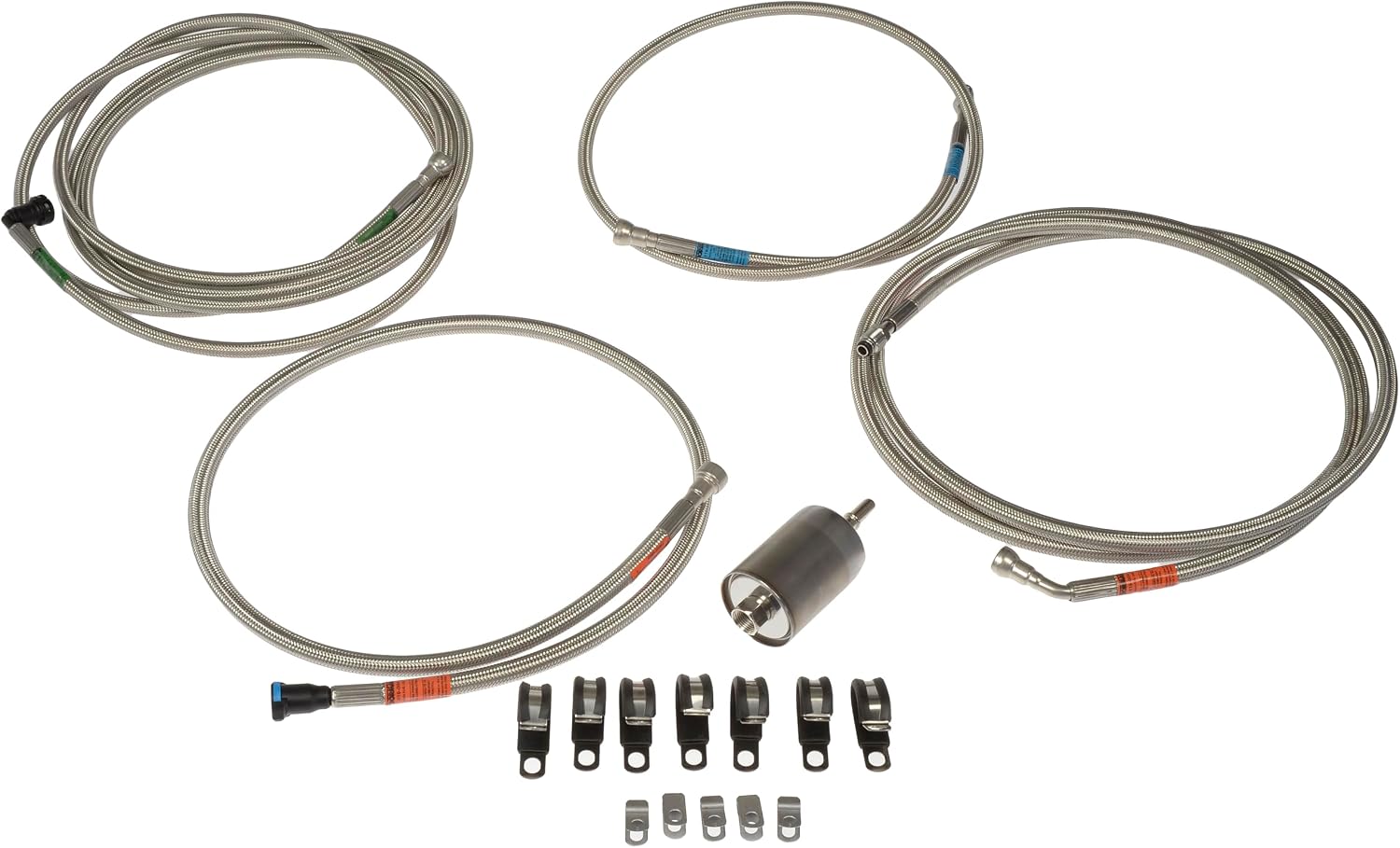 Dorman 819-004 Flexible Stainless Steel Braided Fuel Line Compatible with Select Chevrolet/Pontiac Models (OE FIX)