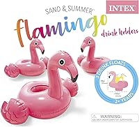 Vista 5 de Intex Portavasos inflables de flamenco flotante, paquete de 3