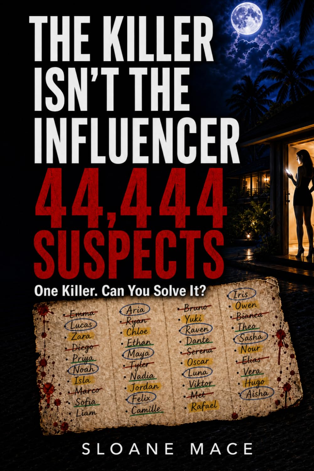 The Killer Isn’t the Influencer: 44,444 Suspects - An Interactive Murder Mystery Puzzle Book for Teens and Adults