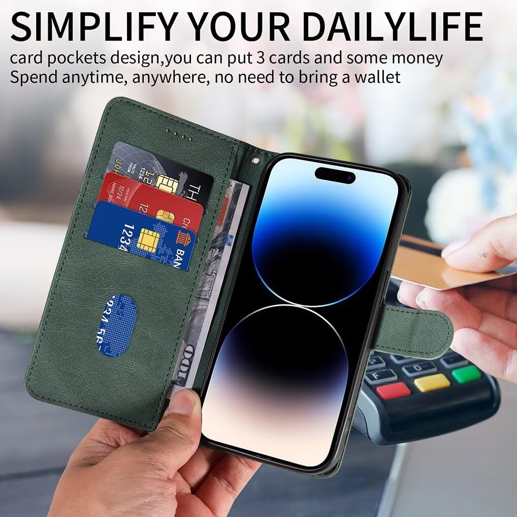 SEAHAI Leather Flip Case For Motorola Moto G75 5G, Premium PU - View #6