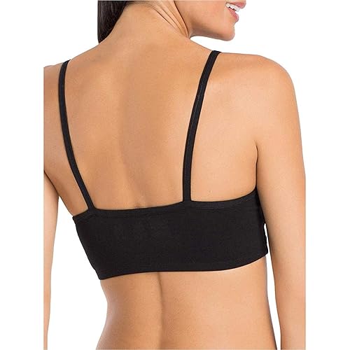 Fruit of the Loom Women's Spaghetti Strap Cotton Pullover Sports Bra