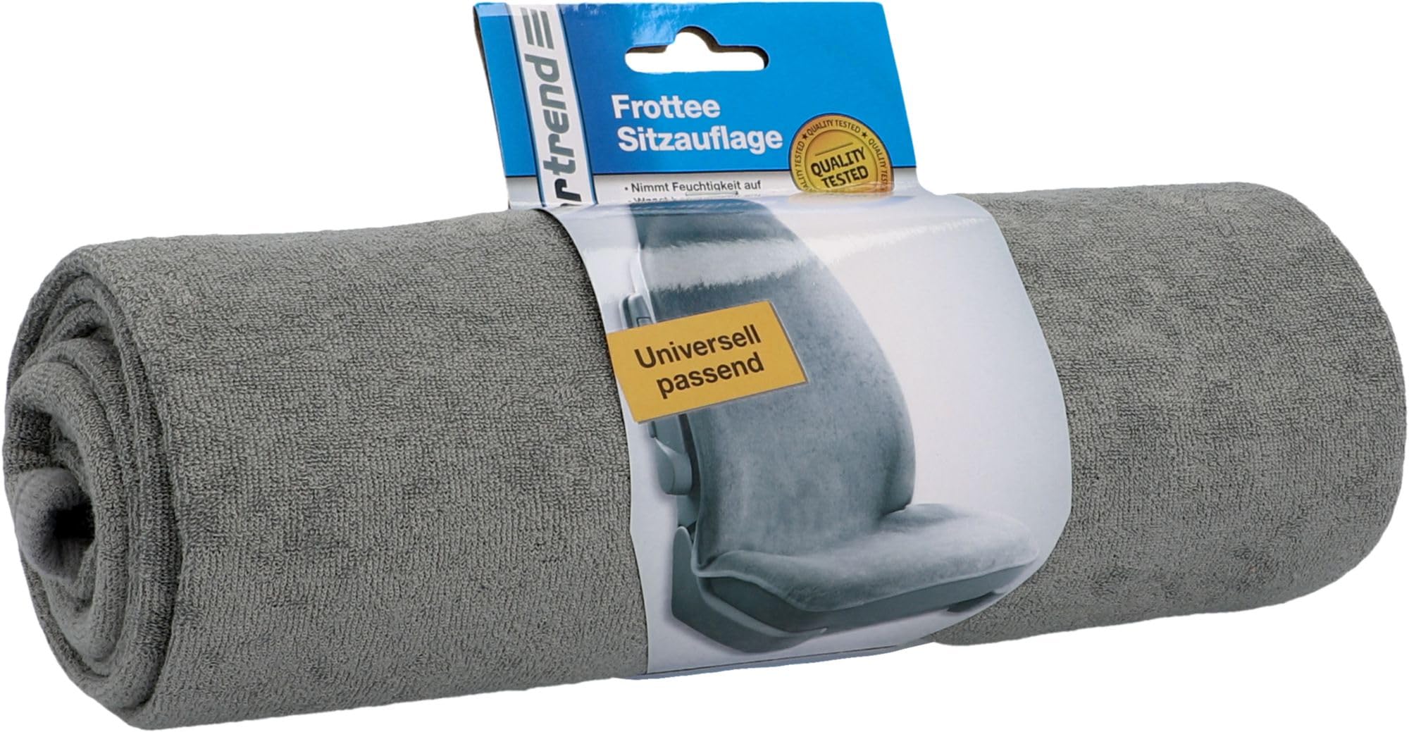 Cartrend 10000 Coprisedile Sportivo in Spugna, Colore Grigio