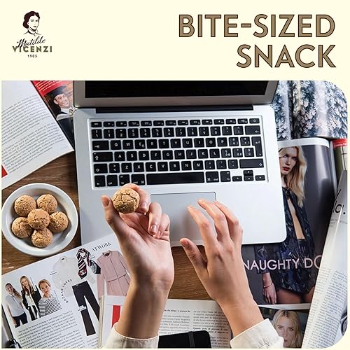 Miniatura 4 de Matilde Vicenzi Amaretto DItalia Biscuits - Gourmet Italian Crispy Almond Cookies - Tray of 12 All-Natural Kosher Dairy Traditional Coffee  Tea
