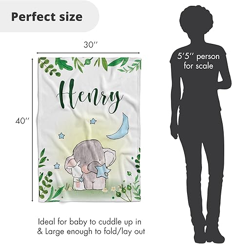 Miniatura 11 de Mantas de bebé personalizadas para niños con nombre, mantas de bebé personalizadas, regalos personalizados para niño recién nacido, manta de bebé