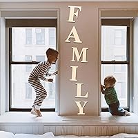 Vista 5 de Letras de madera A de 12 pulgadas de grosor, letras de madera en blanco sin terminar de 1/5 pulgadas de grosor, tablero de letrero de madera