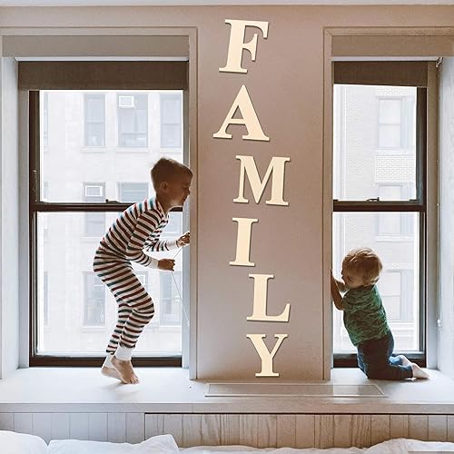 Miniatura 5 de Letras de madera A de 12 pulgadas de grosor, letras de madera en blanco sin terminar de 15 pulgadas de grosor, tablero de letrero de madera para