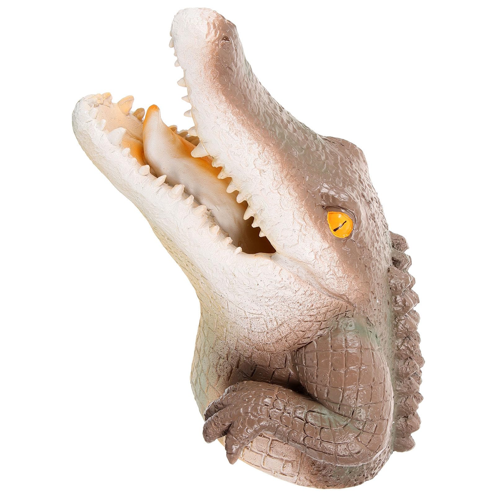 Tête de crocodile flottante modèle animal d'étang en résine pour bassin