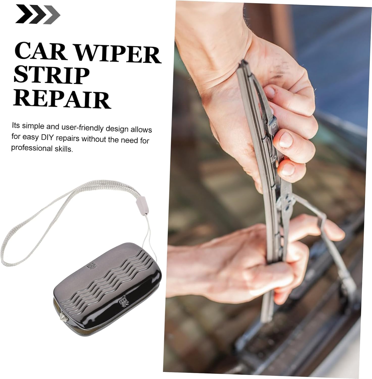 Wiper Repair Tool for Car Windshield Wiper Strip Replacement Easy Diy Auto Accessory Kit