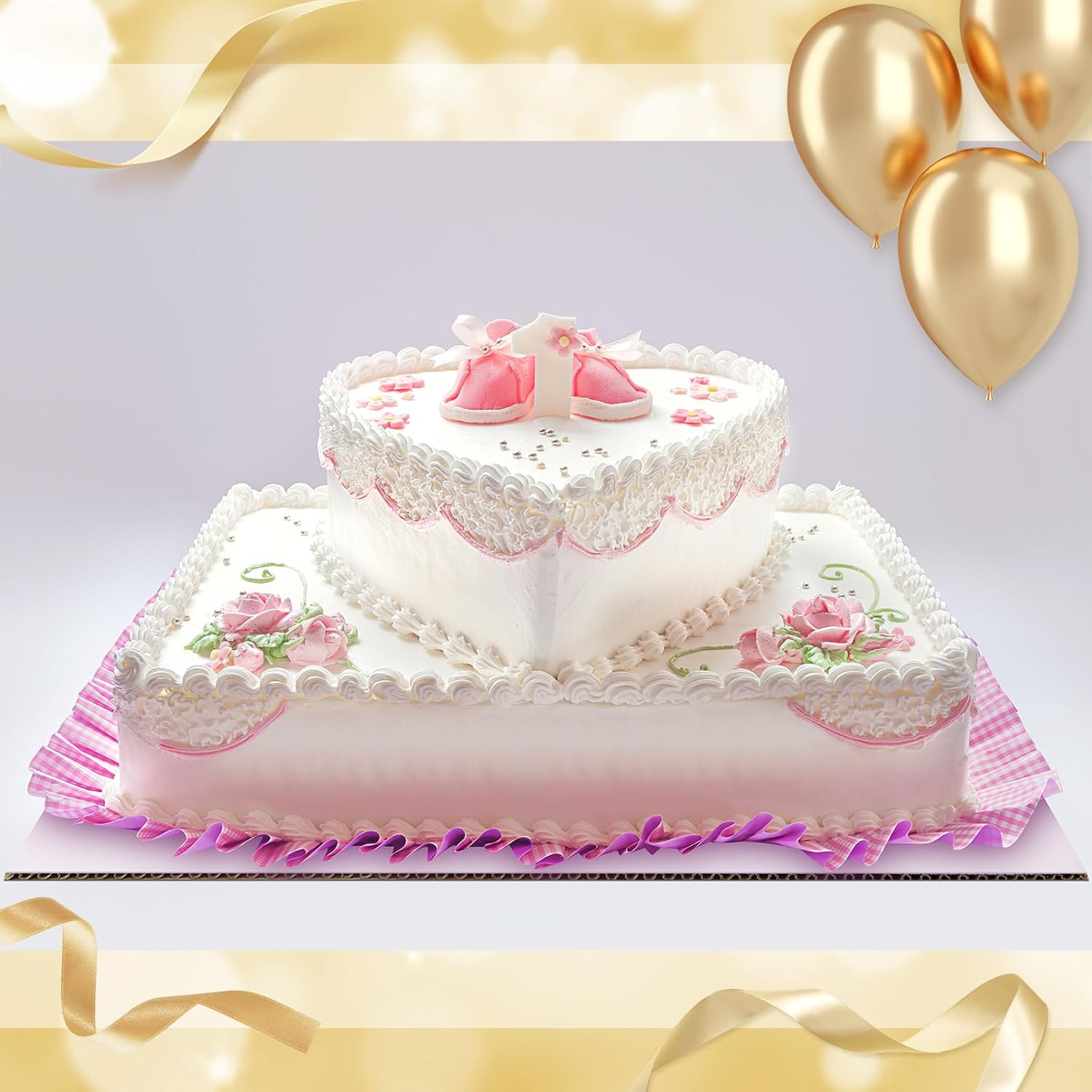 Dandat 100 Pcs Cake Board Rectangle 14x10 Inch White Quarter Cake Sheet Laminated Sturdy Cake Base Board Greaseproof Cake Stands Cake Cardboard Base Trays Pad for Pizza, Desserts, Pastries, Food