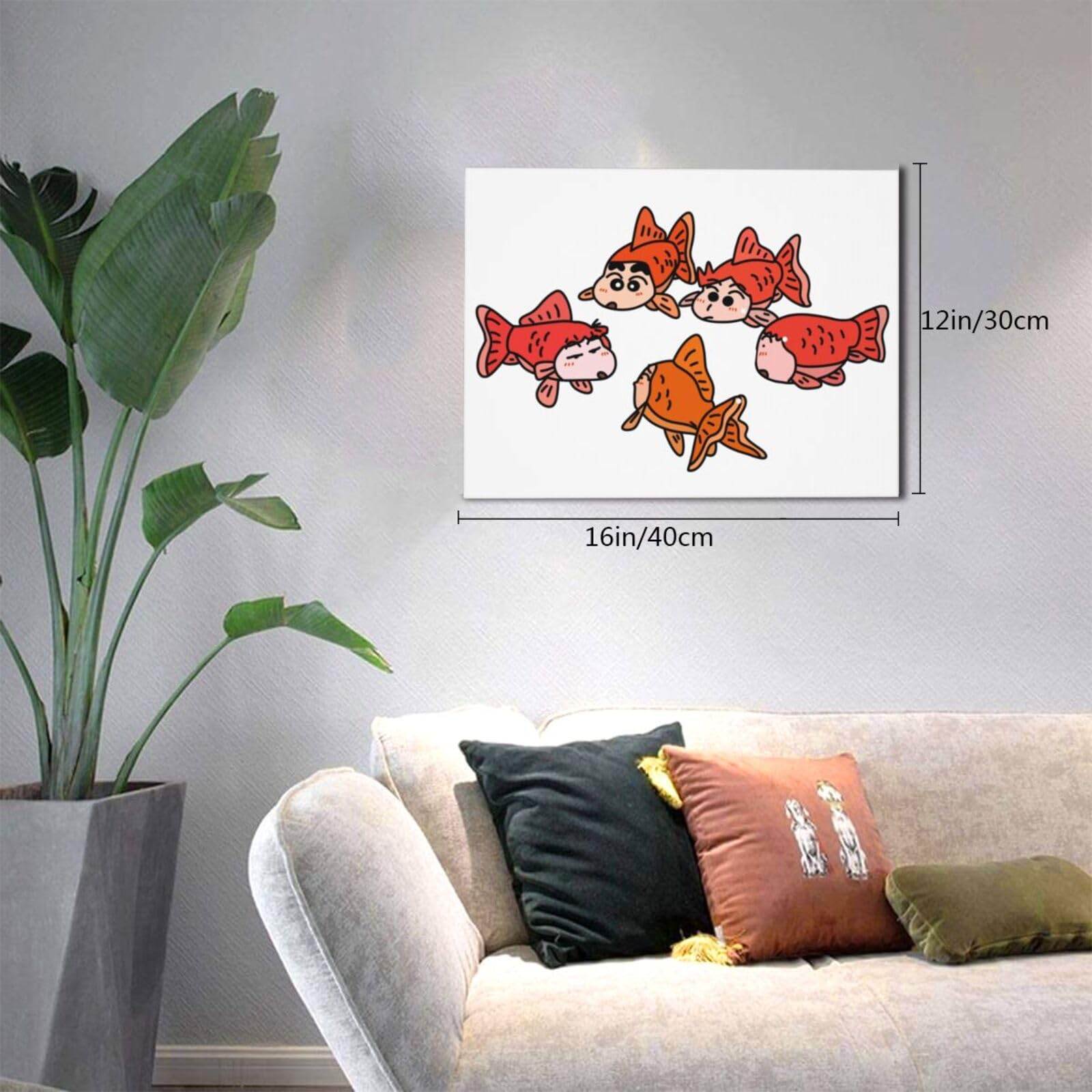 Amazon.co.jp: アートパネル クレヨンしんちゃん 魚 アートフレーム