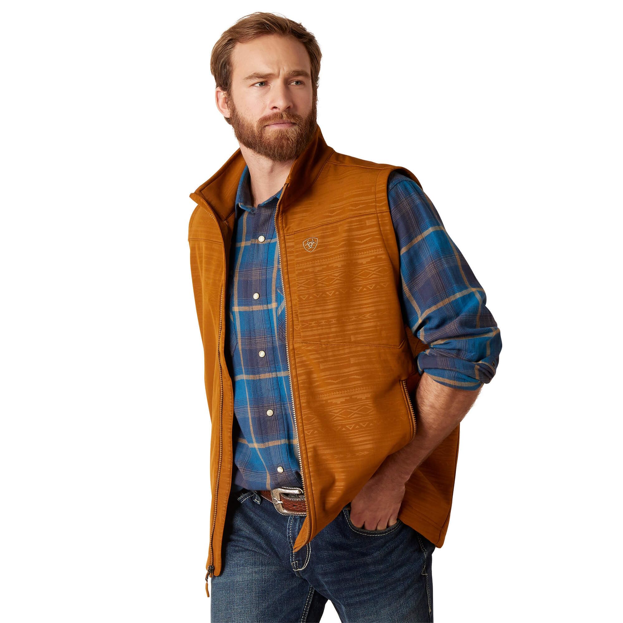 ARIAT mens Logo 2.0 Softshell Vest