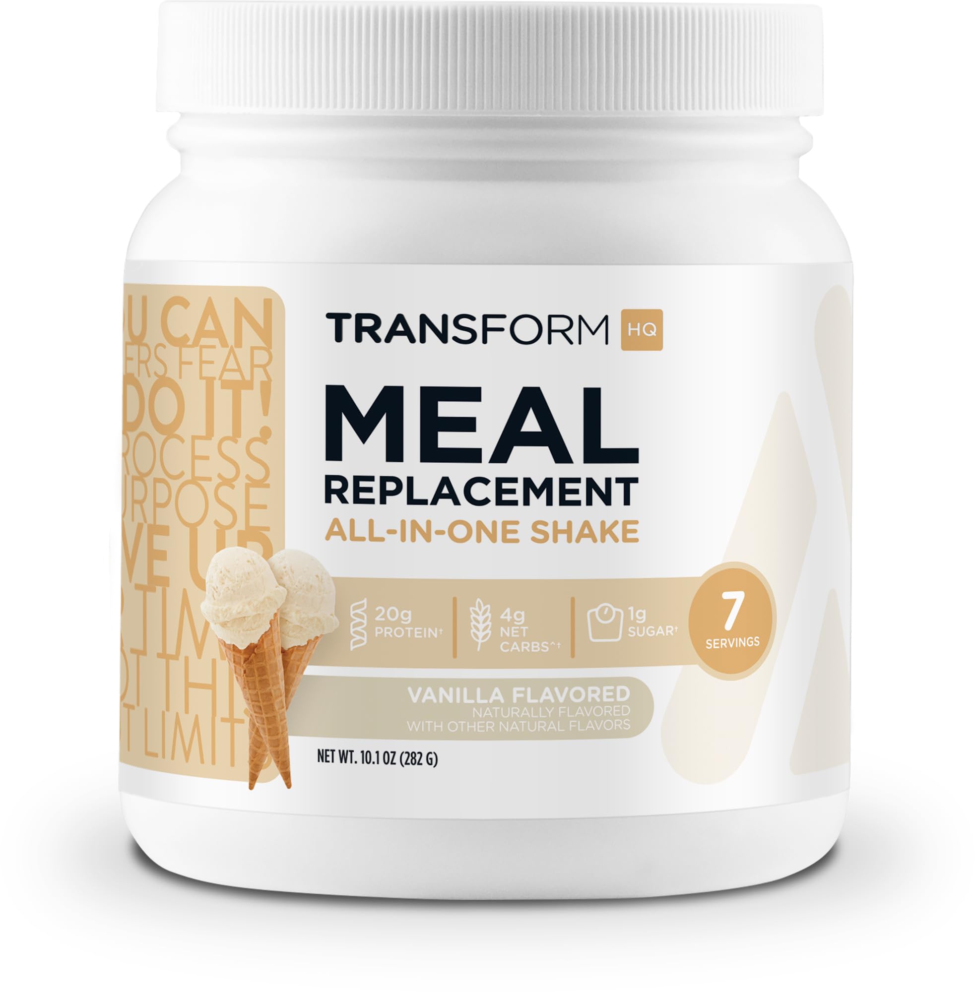 TransformHQ Meal Replacement Shake Powder 7 Servings (Vanilla) - Gluten Free, Non-GMO