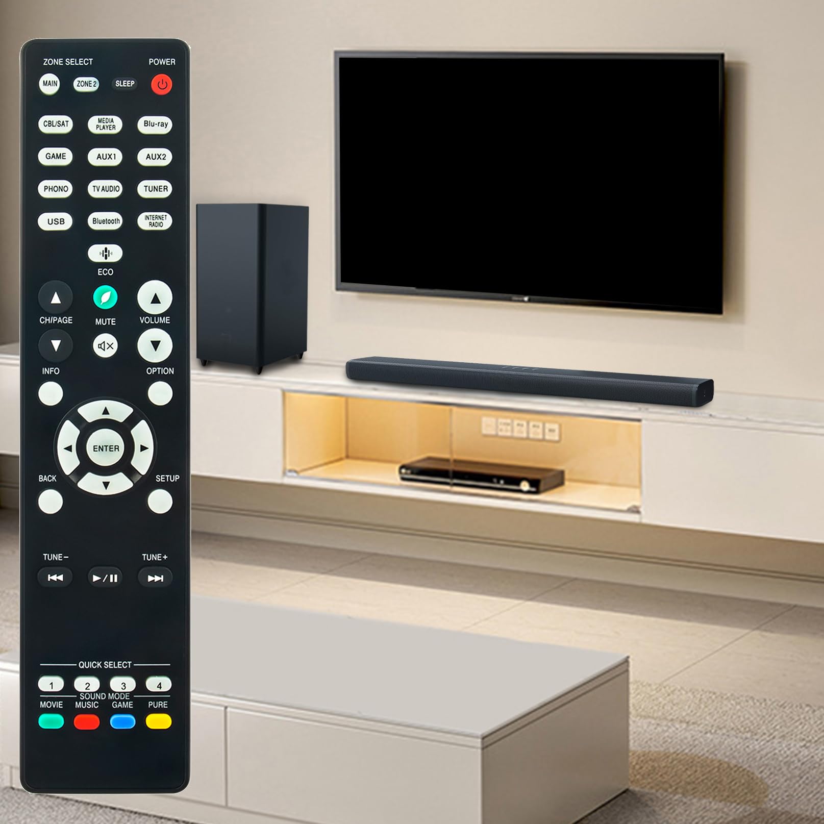 Amazon | 交換用RC-1244リモコンコマンダー DenonホームシアターAV