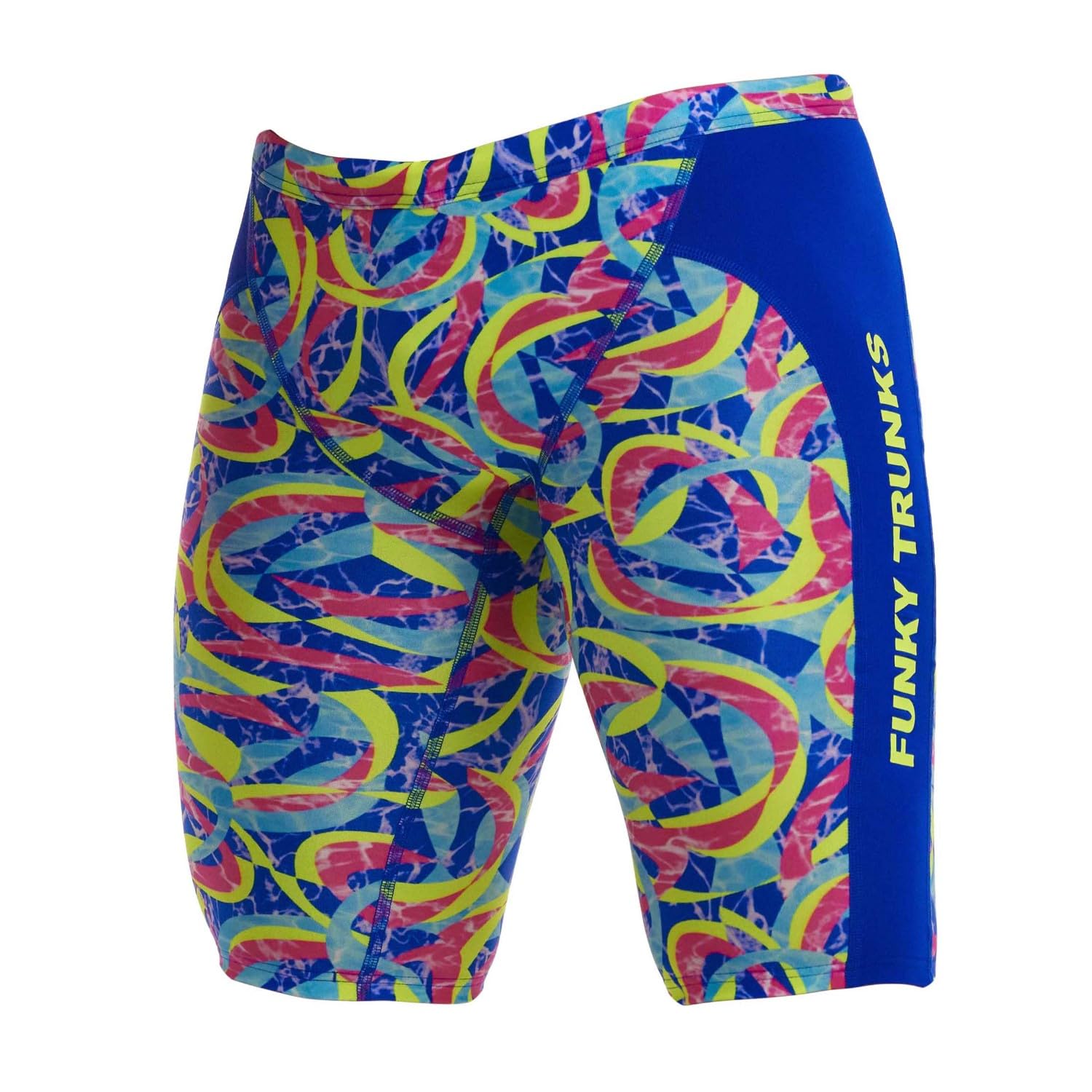 Funky Trunks Choppy Waters - Jammer Natation - Taille Maillot de Bain - M