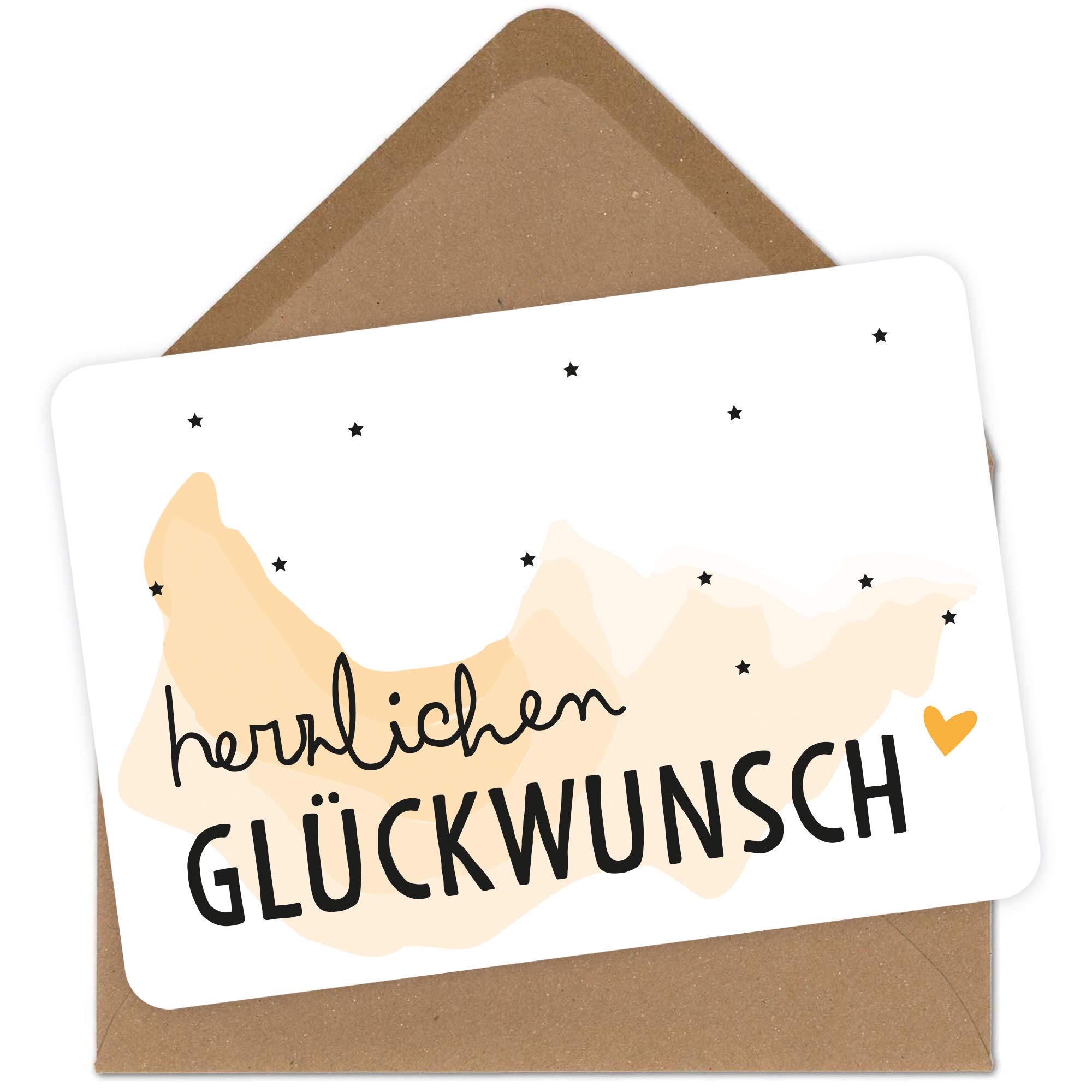OWLBOOK Grußkarte Alles Gute – Geschenkkarte Mit Briefumschlag Für Jeden Anlass