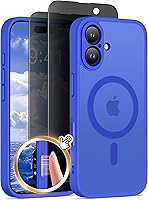 Vista 40 de Funda magnética para iPhone 17 Pro con protector de pantalla de privacidad [compatible con MagSafe] [protección de cámara] [grado militar]