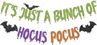 Hocus Pocus Decorations It's Just A Bunch of Hocus Pocus Banner Hocus Pocus Halloween Witch Theme Party Decorations Hocus Pocus Party Decorations Supplies