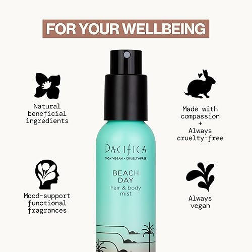 Vista 57 de Pacifica - Atomizador de fragancia corporal y perfume para el cabello Blue Moon con lavanda y grosella, sin alcohol, vegano y no testado
