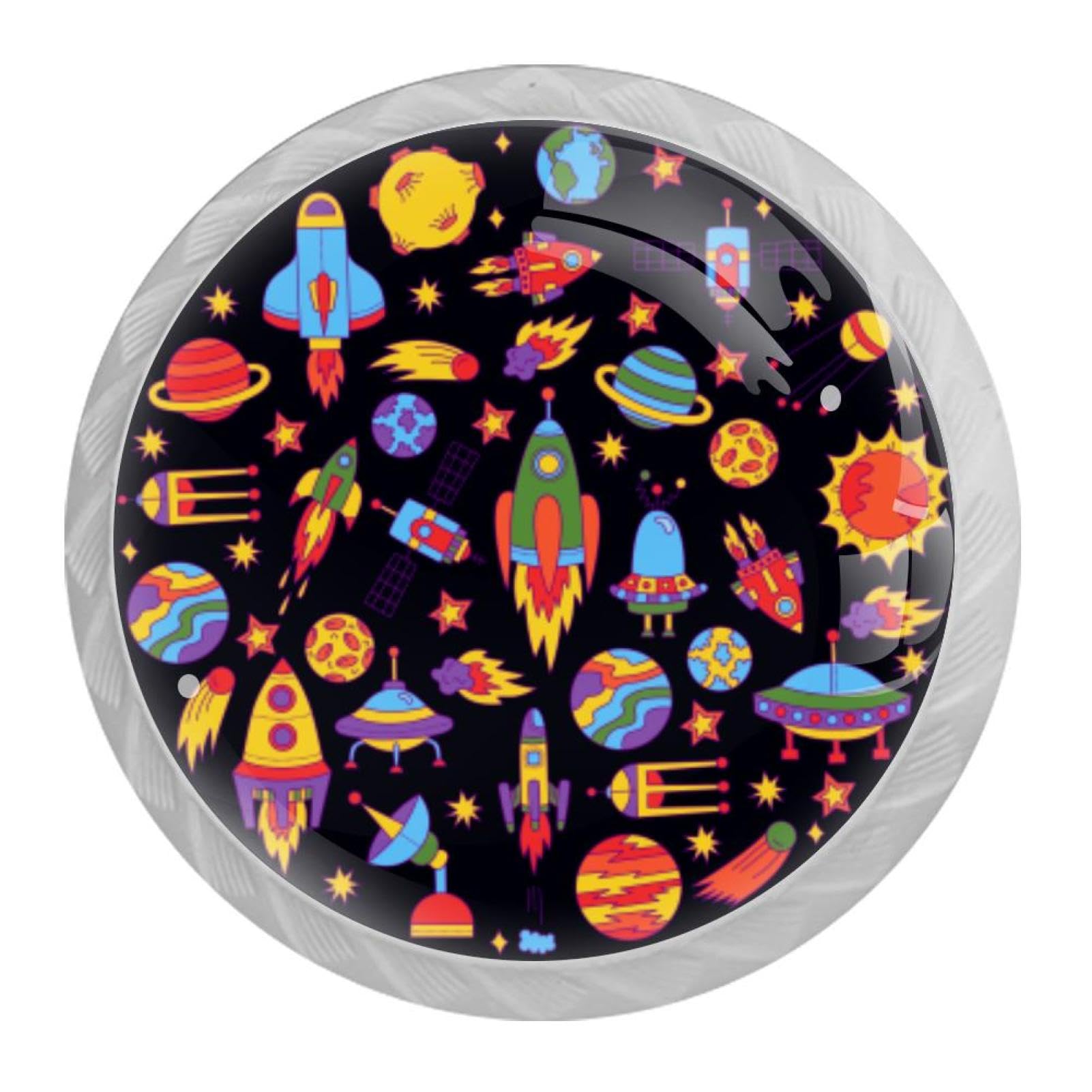 Tqmspg Space Rocket Planets