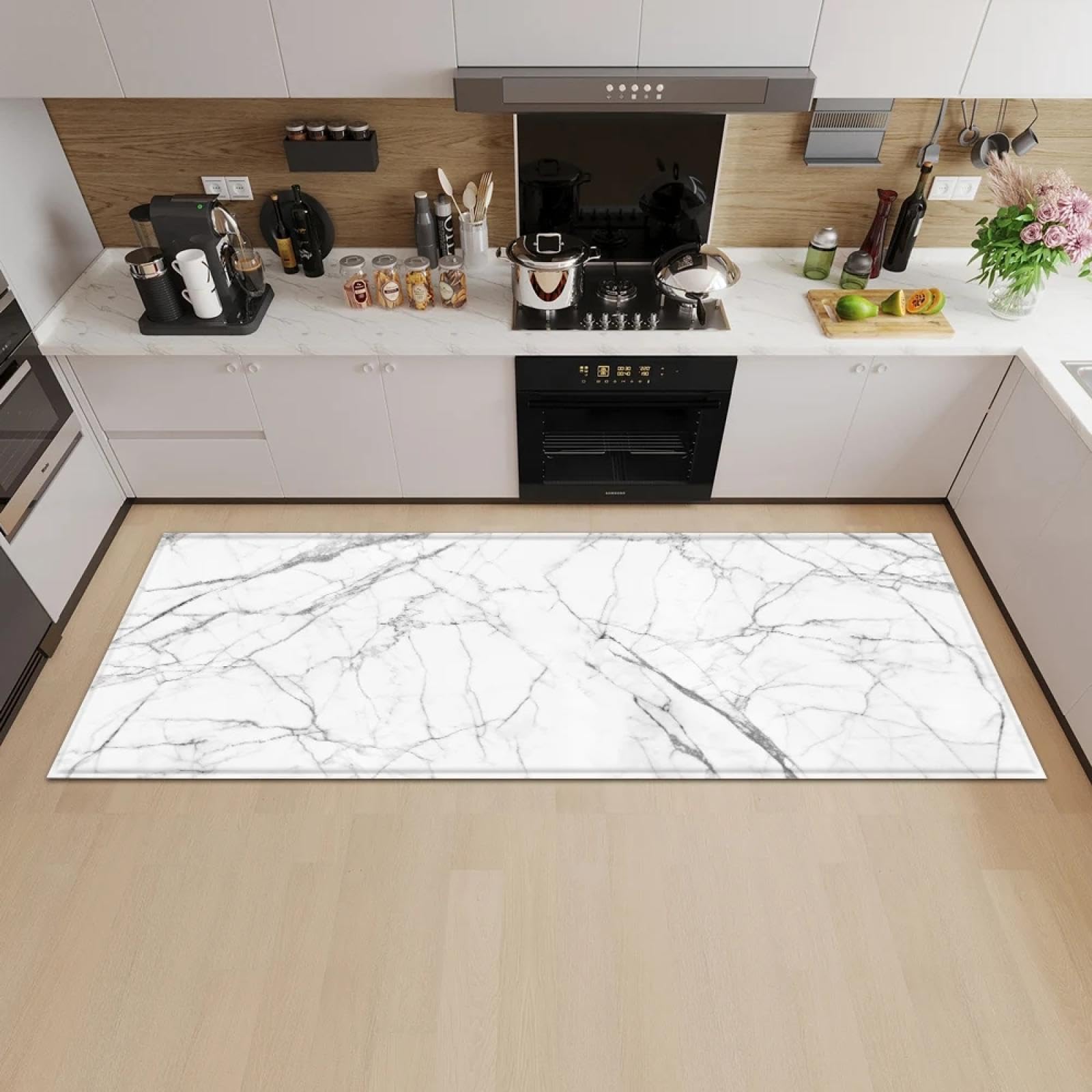 Felpudo de entrada y alfombra de cocina de 60x200cm para la decoración del suelo del pasillo