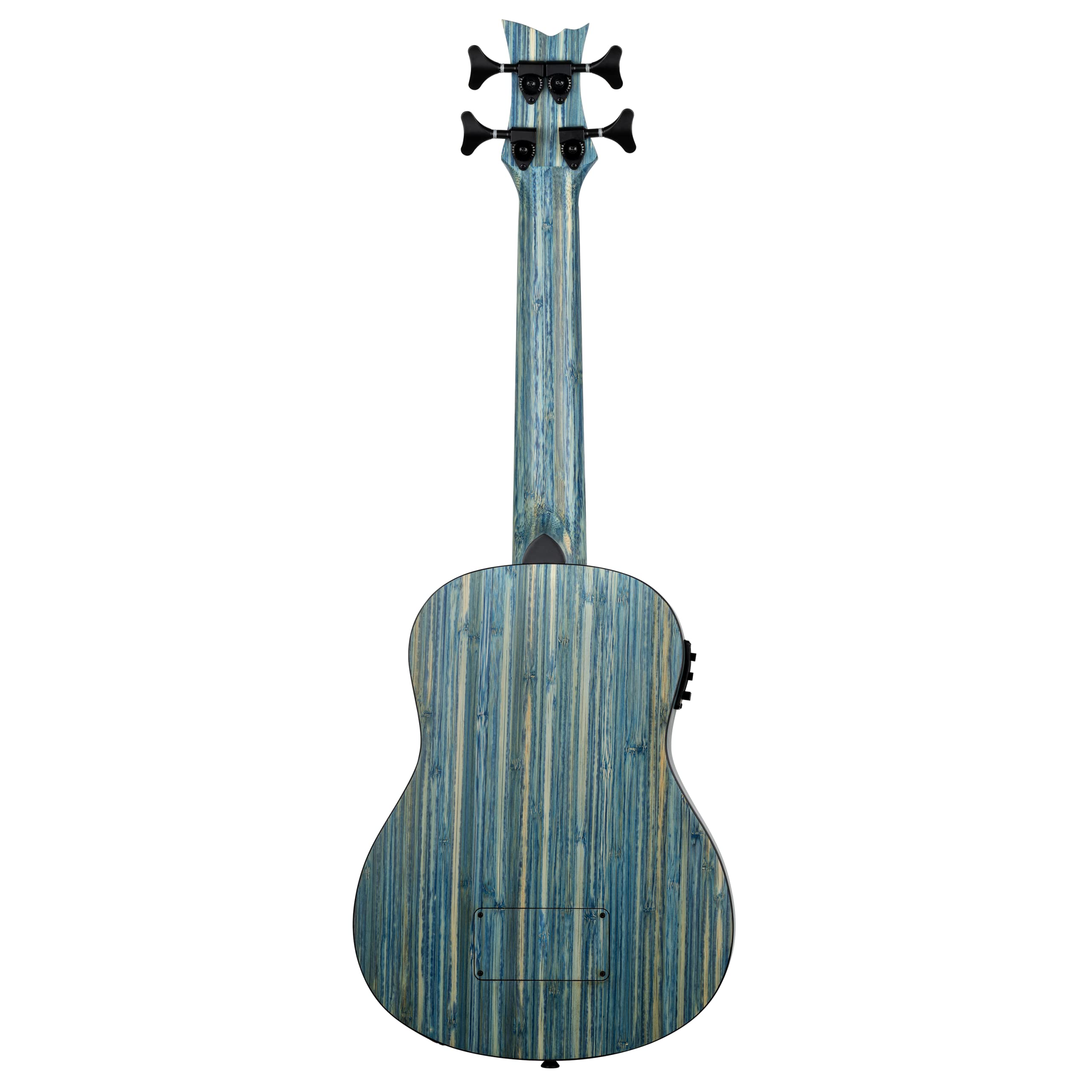 Ortega Guitars Travel Bass elettro-acustico - Bamboo Series - include Deluxe Gig Bag - bamboo/stone washed (RUSWB-UB)