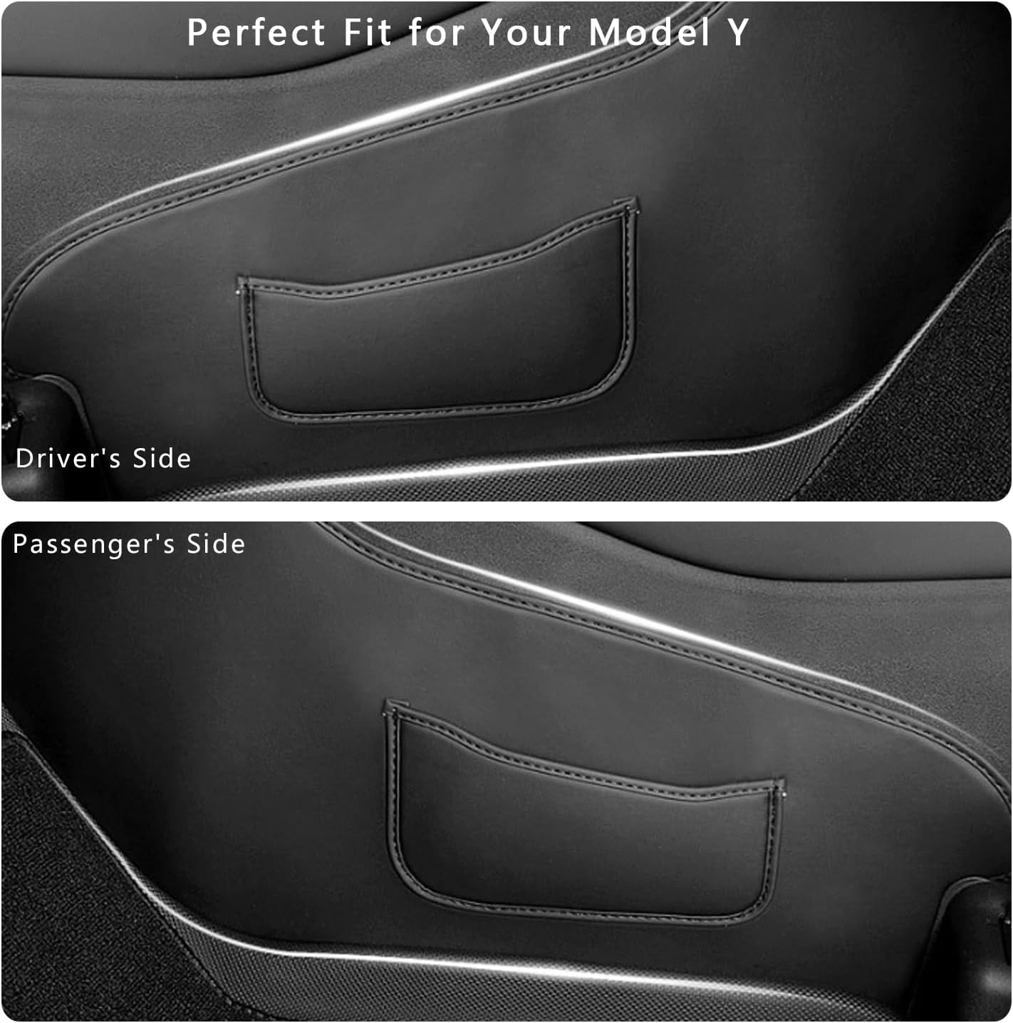 TOPABYTE センターコンソールサイドカバープロテクター Tesla Model Yアクセサリー 2020 2021 2022