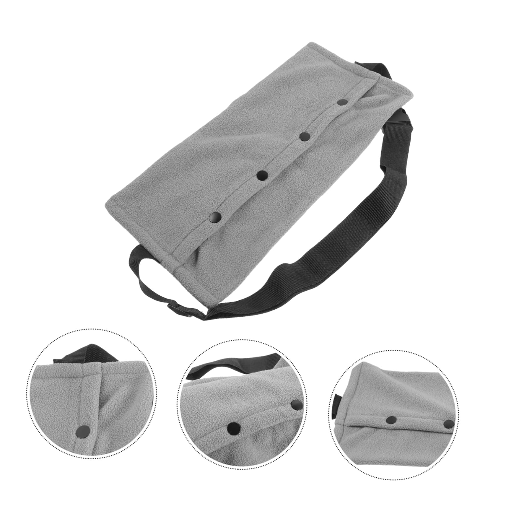 BESPORTBLE Bolsa de Transporte para Reptiles y Lagartos Portátil Multifuncional de Lona Gris, Tamaño Mediano, para Viajes al Aire Libre, Adecuada para Camaleones, Serpientes y Mascotas